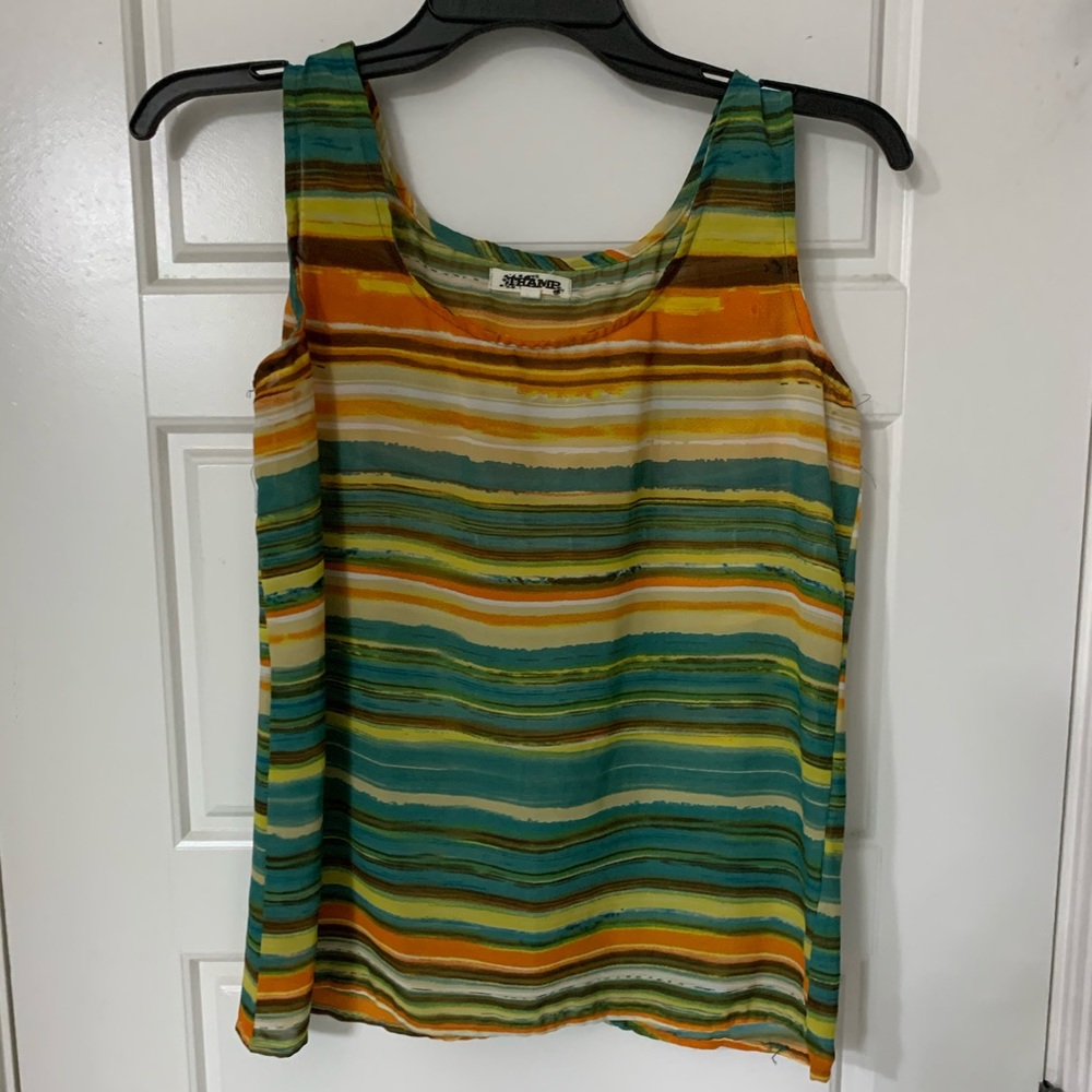 Sleeveless Multicolor Top